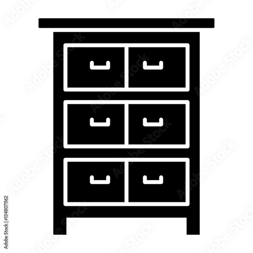 drawers black icon