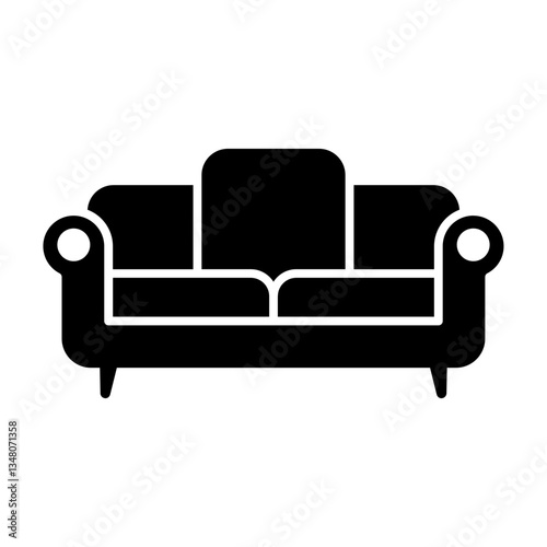 sofa black icon