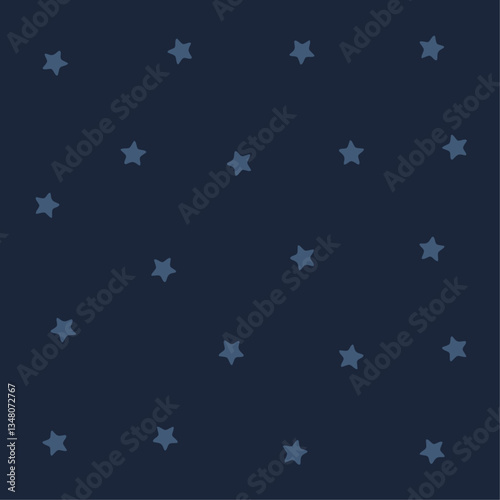a blue background with stars and a white one