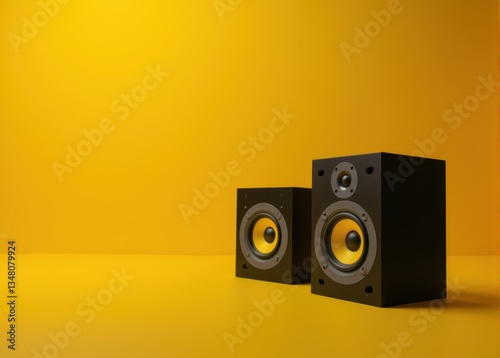 Cinematic audio experience premium dolby atmos theater sleek black speakers