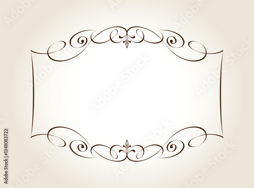 5792.eps  vintage frame with floral elements