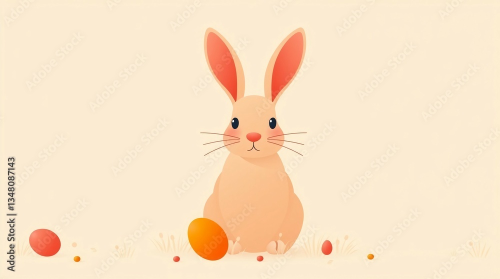 Fototapeta premium Easter bunny with egg