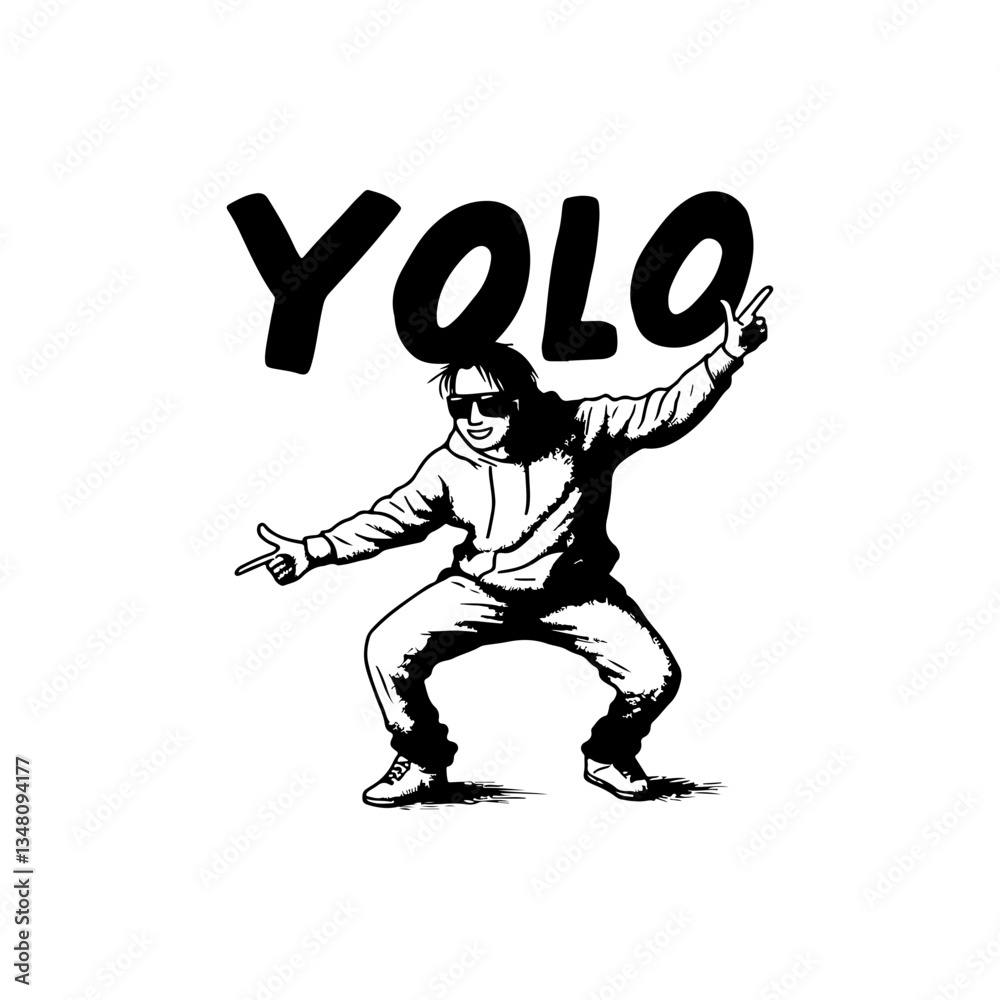 Fototapeta premium YOLO Meme