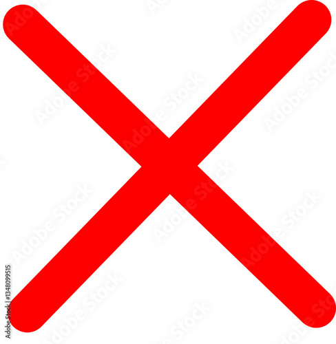 Red X — no entry sign