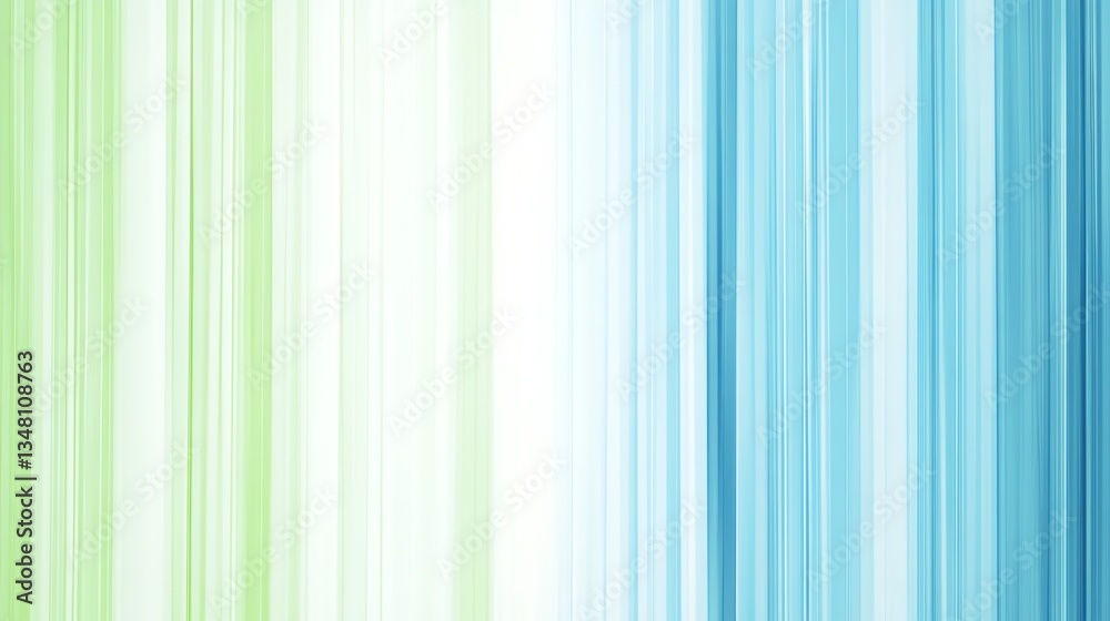 Obraz premium Abstract Green and Blue Gradient with Vertical Lines Background Texture