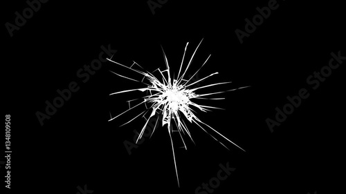 Crack Animation that looks like glass with cracks 2