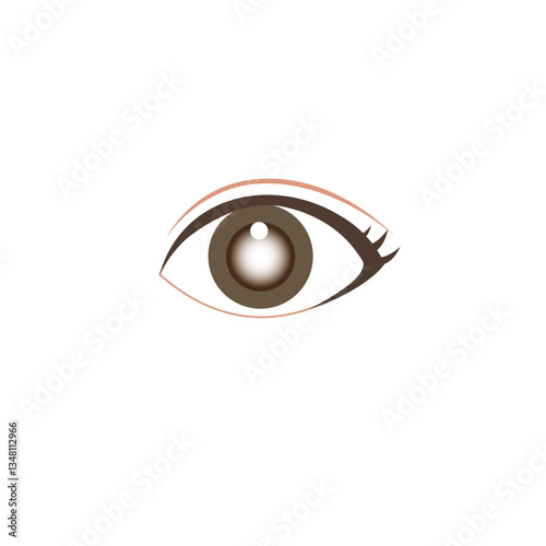白内障の目のイラスト