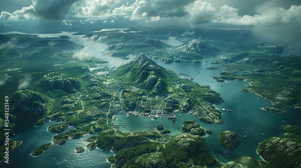 Obraz premium Panoramic view 