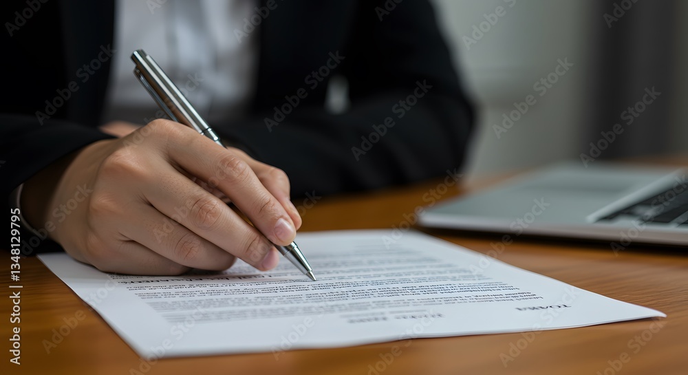 Office Setting with Professional Writing and Focus
Office Setting with Professional Writing and Focus