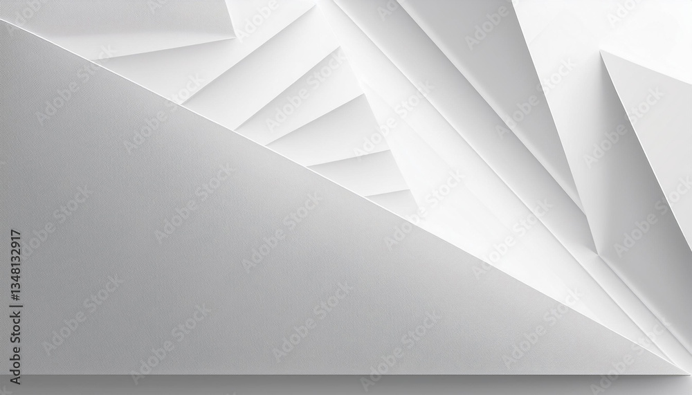 wide white triangle background with copy space website header 3d illustration wide white triangle background with copy space website header 3d illustration