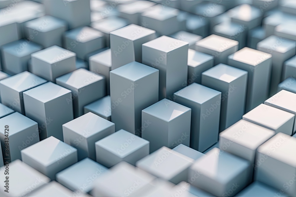 Abstract 3D Render, Modern Background with Cubes, Minimalistic Geometric Designhigh Detail, 8K Abstract 3D Render, Modern Background with Cubes, Minimalistic Geometric Designhigh Detail, 8K