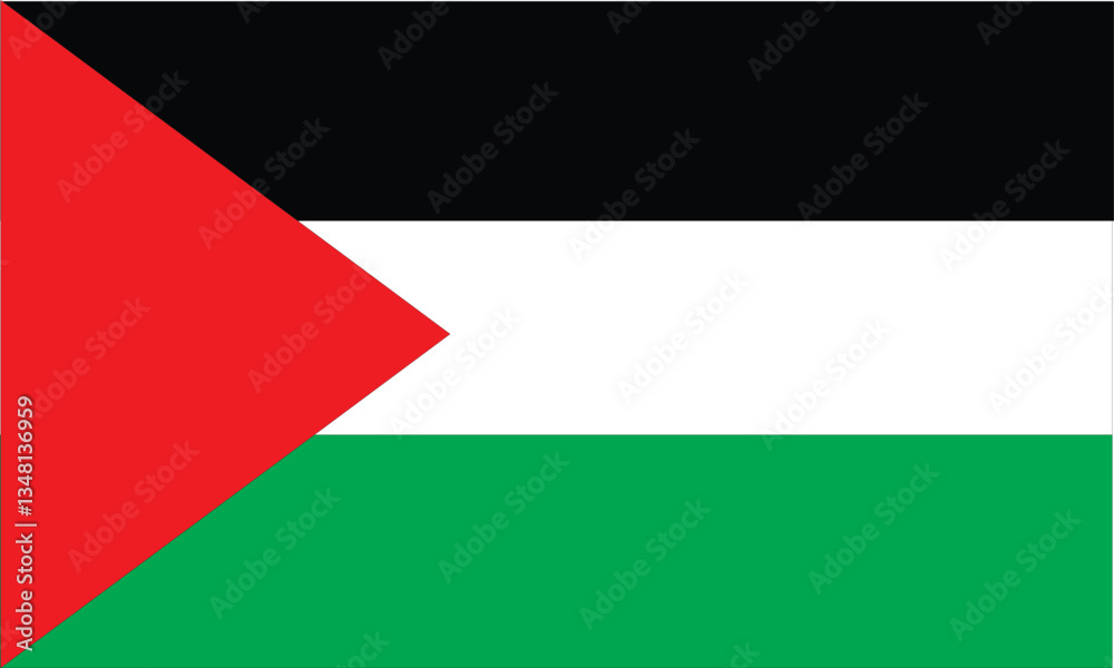 Foto palestinian state flag, palestinian flag