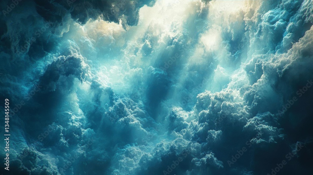 Obraz premium Celestial Cloudscape Dramatic Sky Fantasy Art