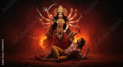 Hindu Goddess Durga Mata, Navratri
