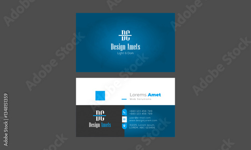 Business card design template, Clean professional business card template, visiting card, business card template.
