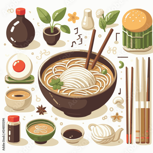 asian, food, meal, pho, bowl, vietnamese, meat, vegetable, soup, beef, cuisine, healthy, spicy, traditional, lunch, dinner, broth, noodle, noodles, delicious, vietnam, lime, chili, dish, coriander, ph