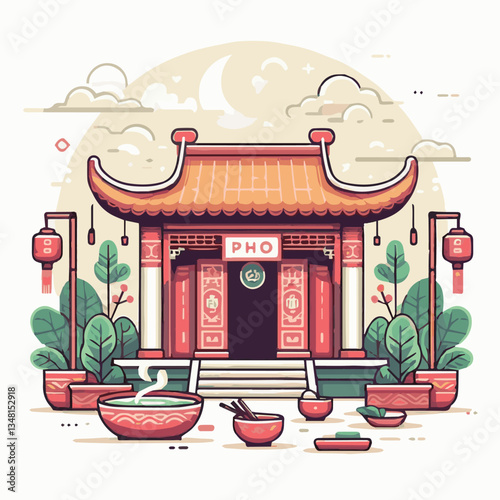 asian, food, meal, pho, bowl, vietnamese, meat, vegetable, soup, beef, cuisine, healthy, spicy, traditional, lunch, dinner, broth, noodle, noodles, delicious, vietnam, lime, chili, dish, coriander, ph