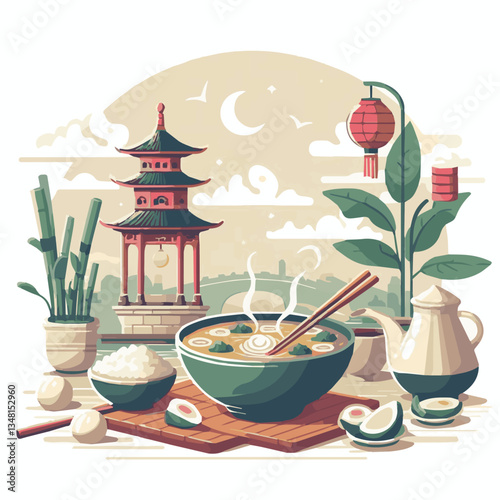 asian, food, meal, pho, bowl, vietnamese, meat, vegetable, soup, beef, cuisine, healthy, spicy, traditional, lunch, dinner, broth, noodle, noodles, delicious, vietnam, lime, chili, dish, coriander, ph