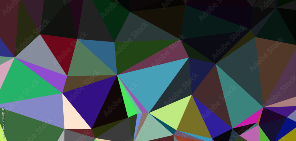 Fototapeta premium Abstract Colorful Geometric Triangle Pattern