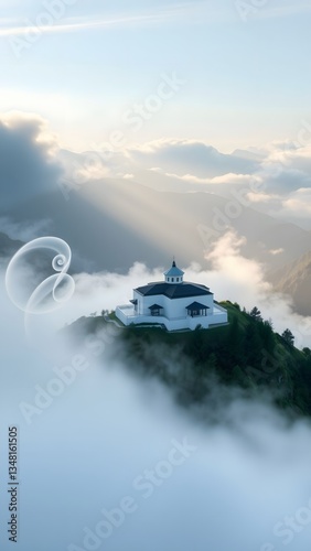 Tranquil Architectural Sanctuary on Hilltop