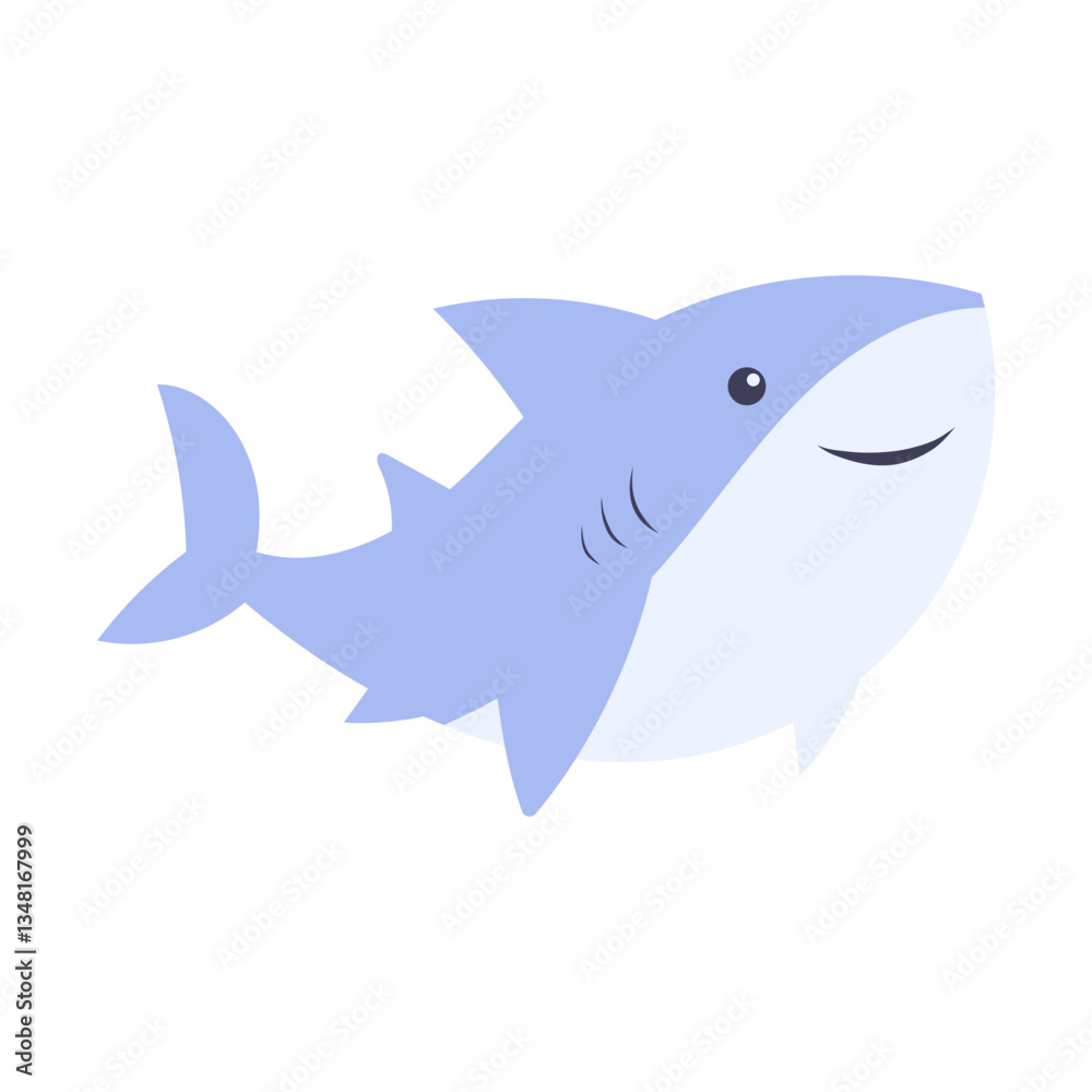 Cute shark cartoon illustration Cute shark cartoon illustration