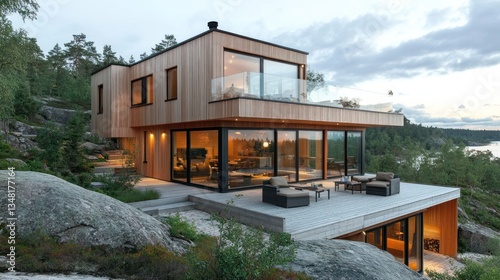 Stunning Modern Cliffside Home with Panoramic Views