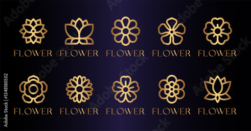 Flower logo collection