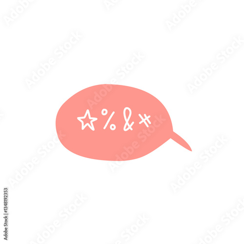 Swear word speech bubble vector