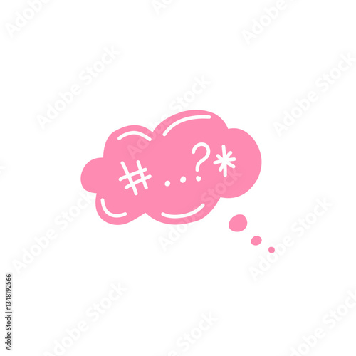 Swear word speech bubble vector