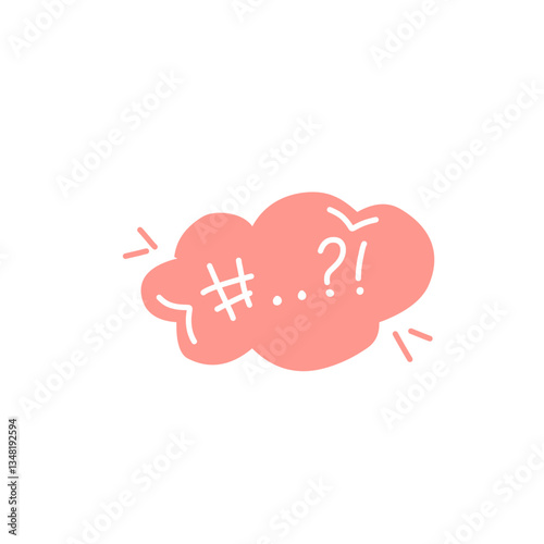 Swear word speech bubble vector