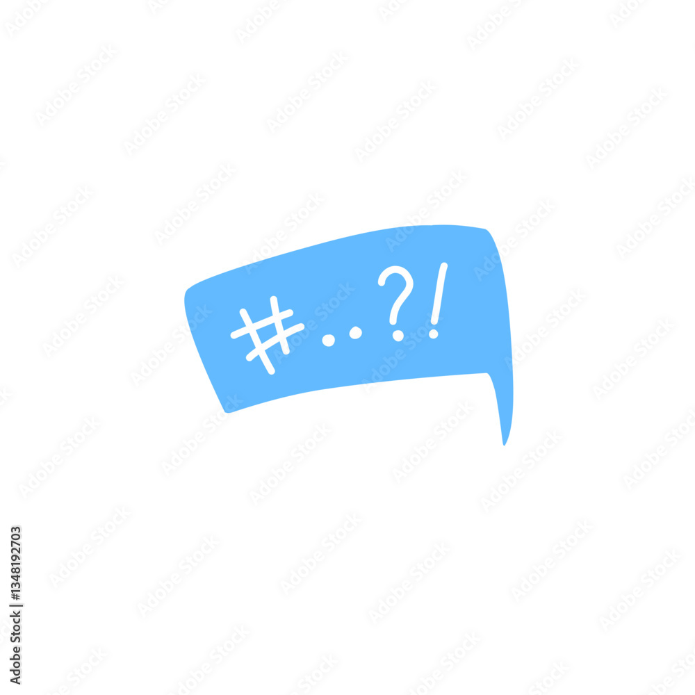 Swear word speech bubble vector Swear word speech bubble vector