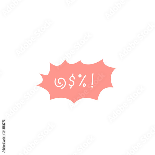 Swear word speech bubble vector
