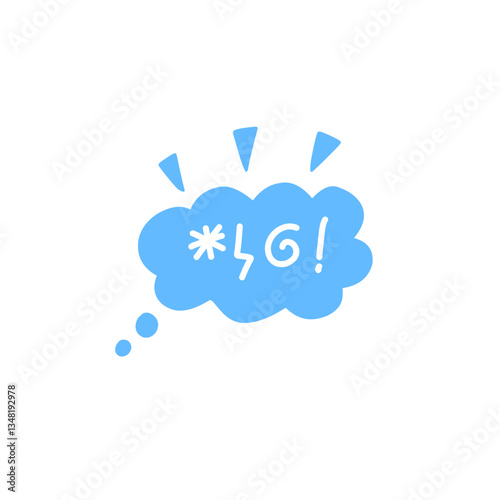 Swear word speech bubble vector