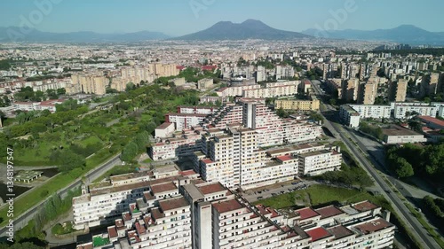 vele scampia aerial, naples, italy