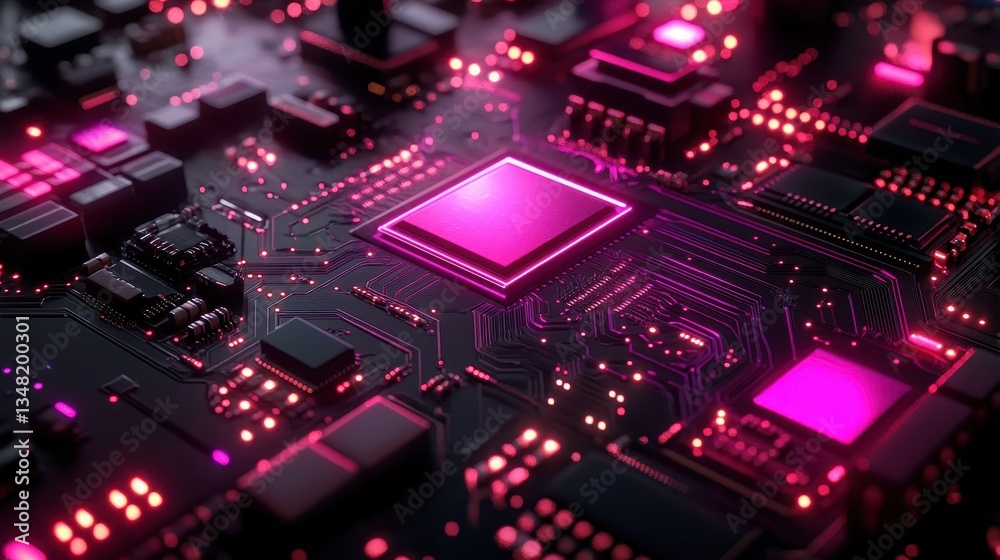 Circuit Board Close-up, Tech Circuit Board Close-up, Tech