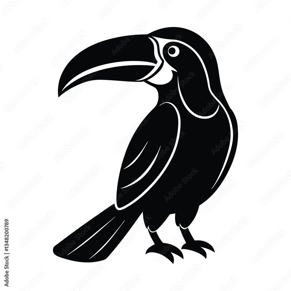 Obraz premium toucan bird vector illustration 
