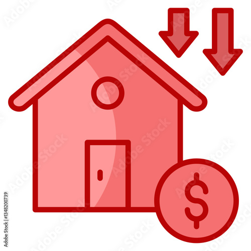 Depreciation  Icon Element For Design