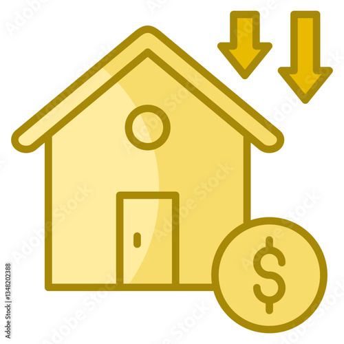 Depreciation  Icon Element For Design
