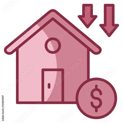 Depreciation  Icon Element For Design