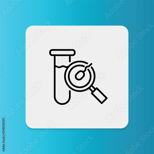 In Vitro Fertilization icon. Editable stroke. Vector illustration