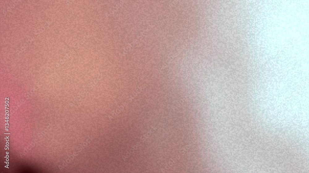 Abstract vintage gradient with teal to brown-orange transition featuring dark shape and grainy texture. Soft blurred background design.