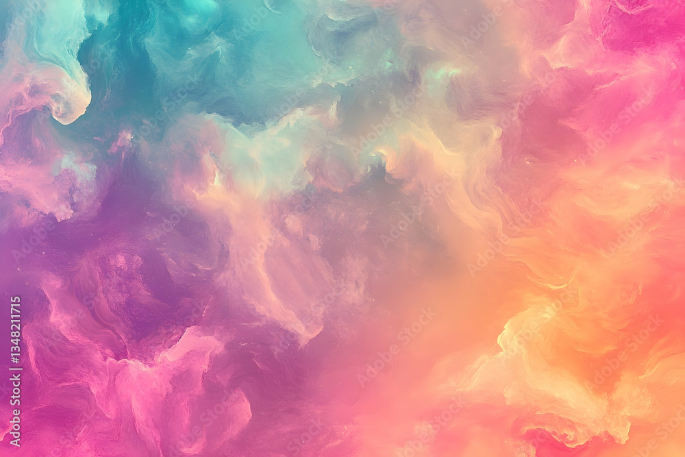 Pastel Dreams, Ethereal Cloudscape with Gradient Hues and Dreamy Texture Pastel Dreams, Ethereal Cloudscape with Gradient Hues and Dreamy Texture