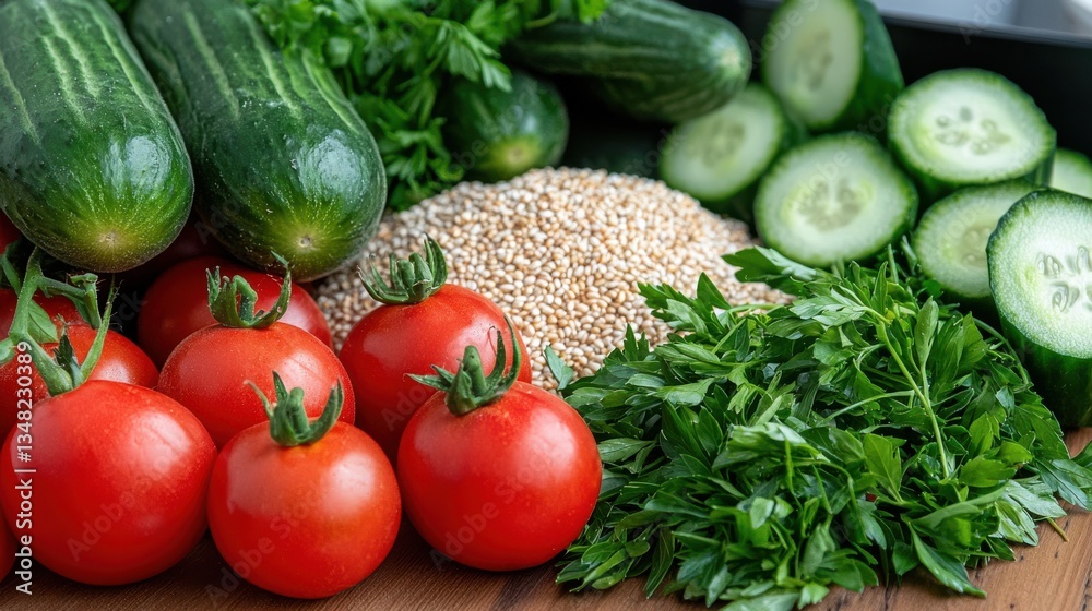 Fresh Ripe Tomatoes Arranged on Wooden Cutting Board for Culinary Use Fresh Ripe Tomatoes Arranged on Wooden Cutting Board for Culinary Use