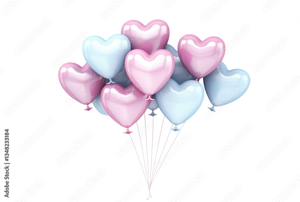heart shaped balloons heart-shaped balloons in soft pastel shades, floating gently on a transparent background. heart shaped balloons heart-shaped balloons in soft pastel shades, floating gently on a transparent background.