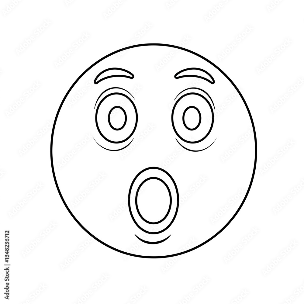 The minimalist emoji outline illustration captured the essence of surprise with just a few bold strokes. The minimalist emoji outline illustration captured the essence of surprise with just a few bold strokes.
