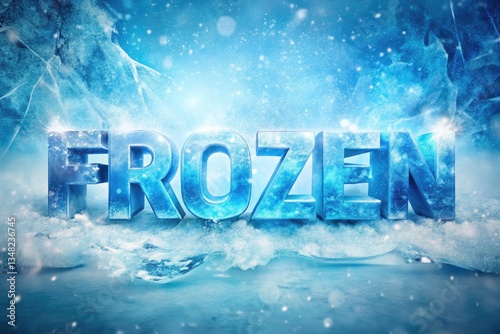 Frozen Text Effect, Ice Text, Cold Typography, Winter Font, Frosted Letters, Chilly Text Style, Icy Typeface, Snow Text Design, Glacial Font, Frozen Word Art