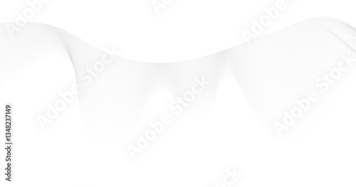 Abstract platinum gradient wave element for design. Digital frequency track equalizer. Stylized line art background. 
