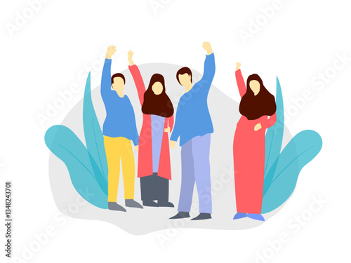 Motivate Your Teams, vector illustration for web, presentation slides, print, etc