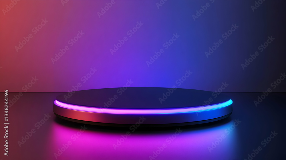 Futuristic Technology Hologram Platform - Digital Sci-Fi Interface Futuristic Technology Hologram Platform - Digital Sci-Fi Interface