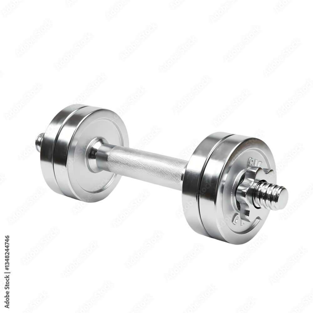 Chrome Dumbbells: Fitness Weights on Transparent background Chrome Dumbbells: Fitness Weights on Transparent background